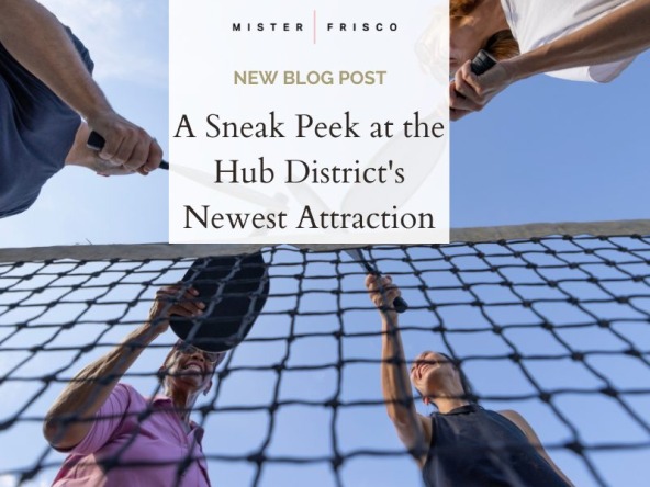 A Sneak Peek at the Hub District's Newest Attraction - pickleball court
